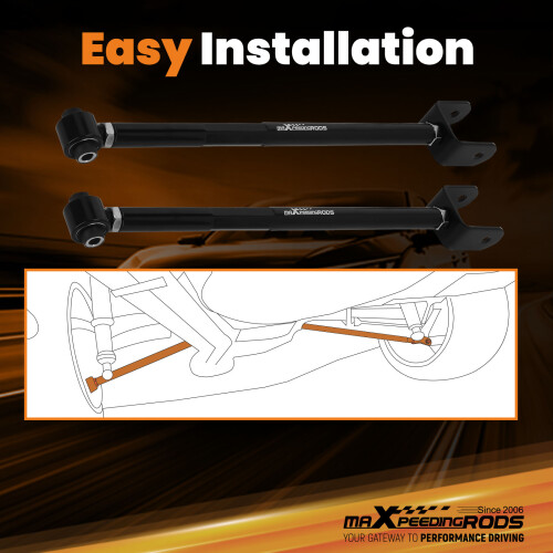 2x Einstellbar Querlenker Querstrebe for BMW E36 E46 M3 Hinten Sturz Controlarm 1