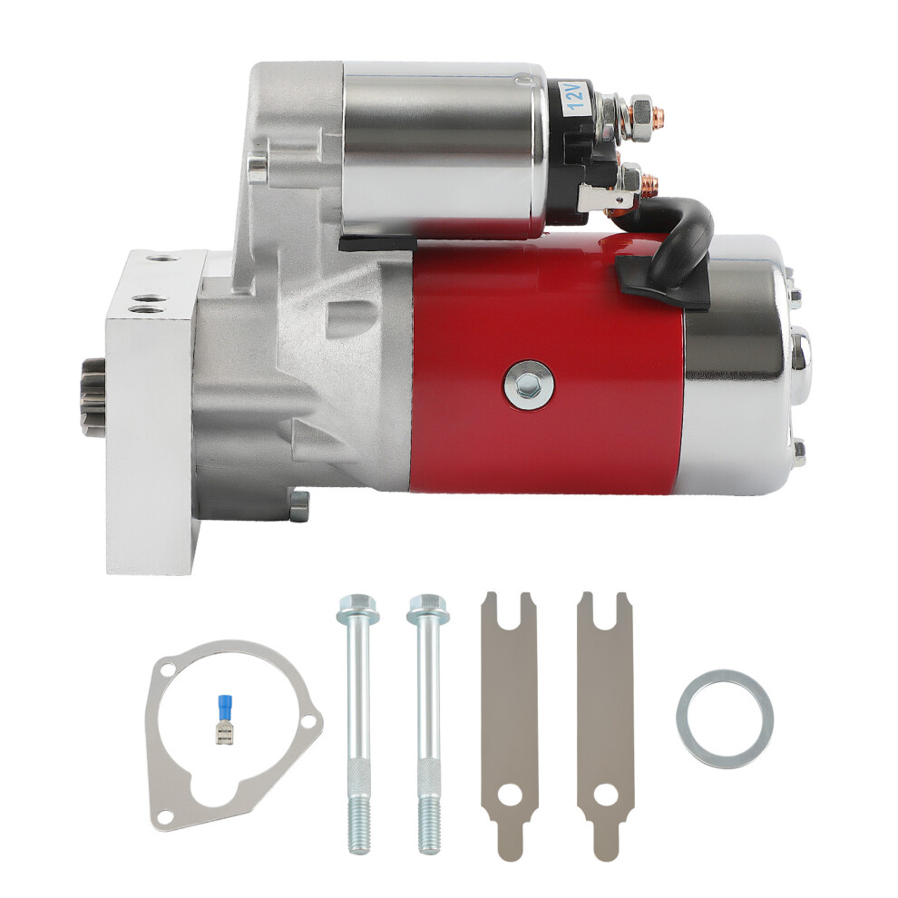 700Hp Small & Big Block For Chevy V8 Mini Starter Motor 3Hp 305 350 454 2Kw Red 6941503351043