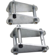 2pcs Rear 2" 50mm Lift Kit Extended Shackles For Toyota Landcruiser 73 60 Series