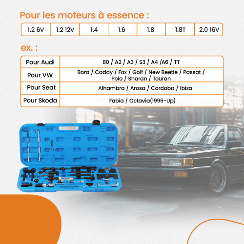 MaXpeedingrods 34pcs Engine Belt Adjust Locking Timing Tool Kit For Audi VW VAG 2