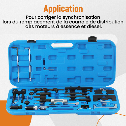 MaXpeedingrods 34pcs Engine Belt Adjust Locking Timing Tool Kit For Audi VW VAG 1