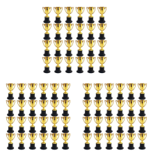 72-pack mini-trofeeën voor kinderprijzen, plastic gouden bekers, voor feestgunsten, beloningen, sport, wedstrijden