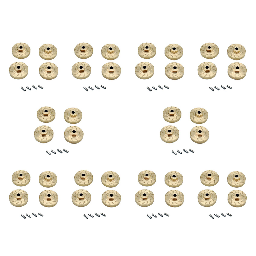 Photos - Parts for Drones & RC models 40Pcs Heavy Duty Brass Wheel Hex Adapter Balance Weight for AXIAL SCX24 90081 Upgrades 1/24 RC Crawler Car Parts