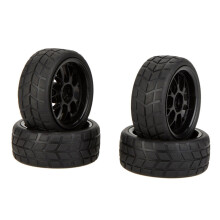 8 stuks hoogwaardige 1/10 autovelgen en banden 20101 voor RC