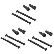 6 Set Achteraandrijfas Dogbone 45-SJ18 45-SJ17 voor Xinlehong 9145 1/20 RC Auto Reserveonderdelen