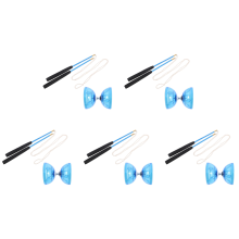 5x Drie-lager diabolo fitness speelgoed met dubbele kop, buitenspeelgoed, jojo, speelgoed voor oudere kinderen