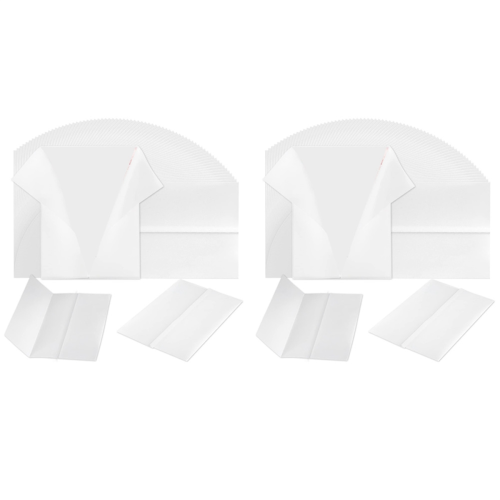 120Pcs Pre-Folded Vellum Paper, Printable Jackets 5X7 Inch