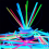 100PCS Fluorescence Light Glow Sticks Bracelets Necklaces Neon 8