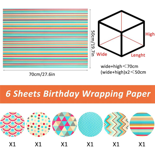 Wrapping Paper Sheets,for Christmas Birthday Party 2