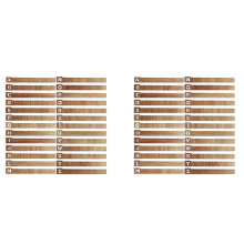 26 stuks vinyl platenverdelers houten alfabetische AZ