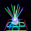 100PCS Fluorescence Light Glow Sticks Bracelets Necklaces Neon 7