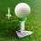 4 stuks golftees voor drivertraining, kunststof 4