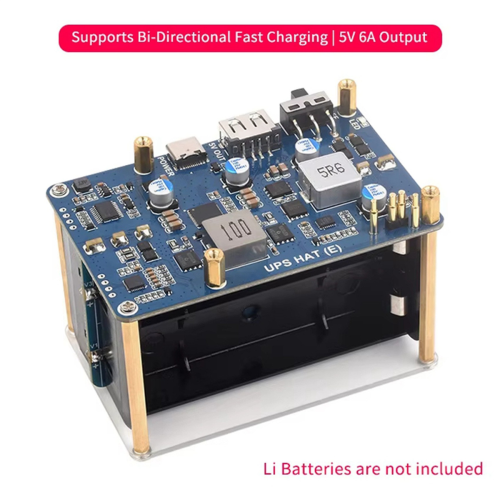 UPS HAT (E) for 5/4B/3B+, Pogo Pins Connector 2