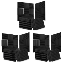 52 stuks akoestisch schuimpaneel 1x12x12 inch geluiddicht voor muur