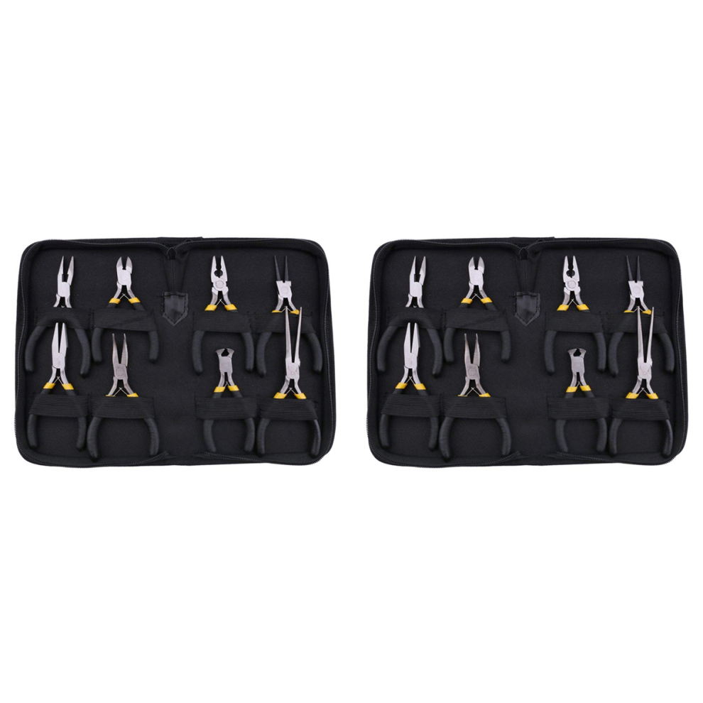 8Pcs Mini Pliers Set,Diagonal Nose Wire End Cutting Cutter Plier 4851999515725