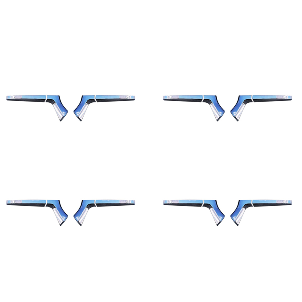 4Pcs Abs Chrome Side Rearview Mirror Strip Cover Trims Sticker 4851999516791