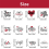48 stuks Valentijnsdag taarttoppers 5