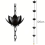 Lotus Rain Catcher Chain for Cups to Gutter Downspout 5