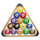 Wooden Billiard Ball Rack Solid Triangle Pool Racks 4