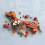 15,7 inch teckel hond dinerbord kaasplank kerst 9