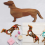 15,7 inch teckel hond dinerbord kaasplank kerst 4