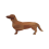 15,7 inch teckel hond dinerbord kaasplank kerst 3