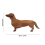 15,7 inch teckel hond dinerbord kaasplank kerst 5