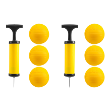 Vervangbare ronde netspelballen Mini 3-pack met pomp