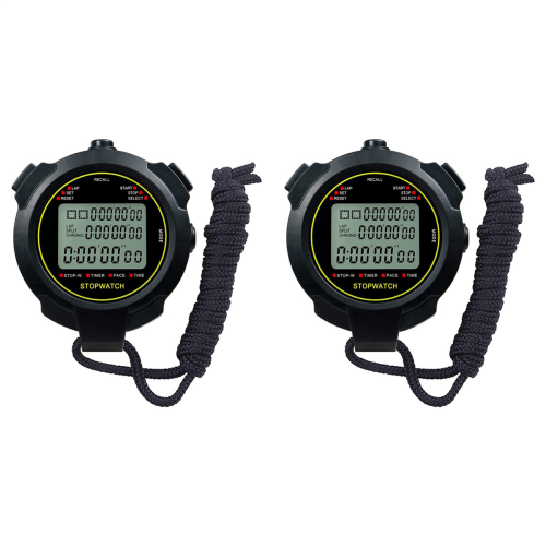 Digital Sports Stopwatch, 10Lap /Split Memory Stopwatch Count Down