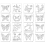 16Pcs Reusable Butterfly Stencils Template Art Painting 3