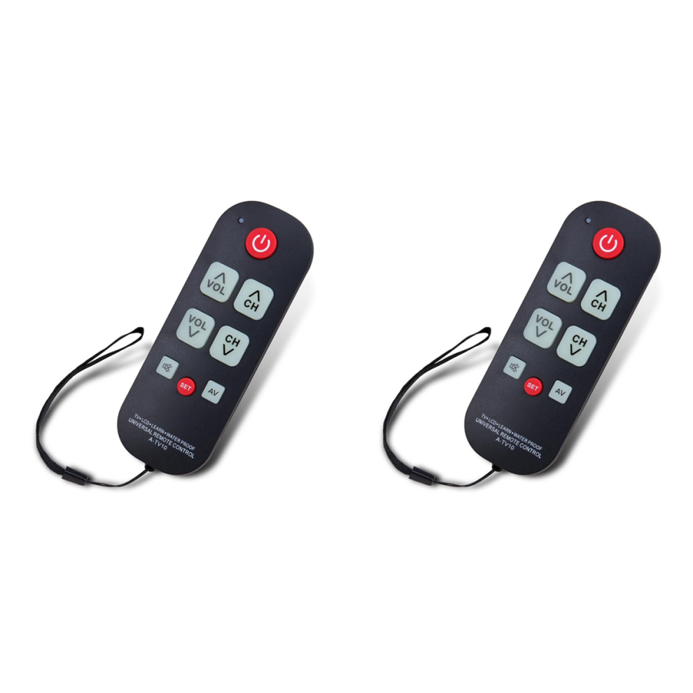 A-Tv10 Tv Remote For Seniors Universal Controller Simple Waterproof 4851999523799