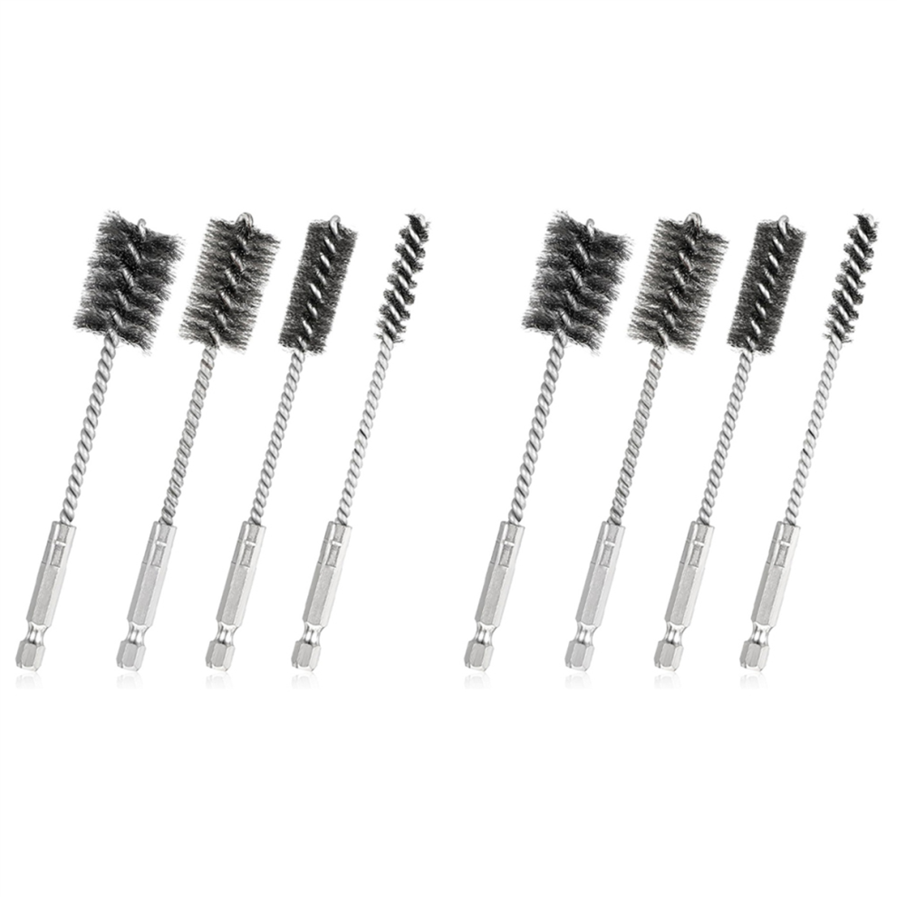4 Pcs Wire Brushes For Drill Stainless Steel Bore Brush Set 4851999523201