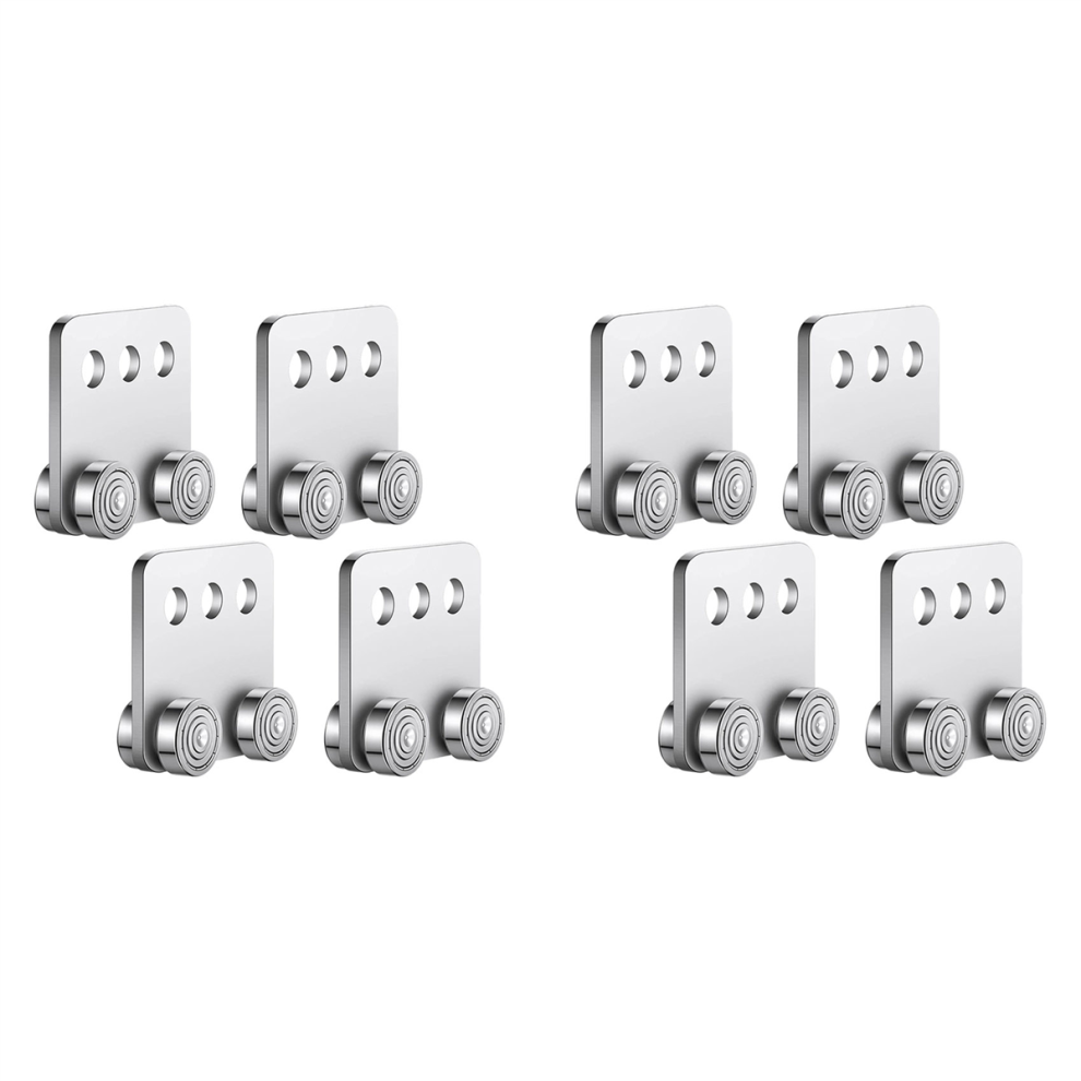 4 Pcs Wheel Trolley Assembly Roller Stable Welded Channel 4851999524710