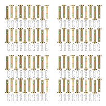40 stuks breekpennen en splitpennen 738-04124 Tie Lock