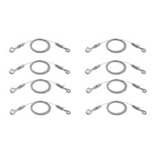 4-pack verstelbare draadsteunen 50 lbs hangend, 2 m x 1,5 mm touw