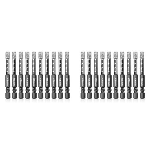 10Pcs Diamond Drill Bits,6mm Dry Core Bit Set