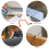 6 Inch 20 Pcs Replacement Blades Set for Wood,Plastic, Rubber, 7