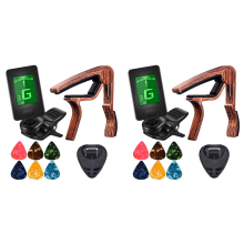 Gitaar Capo Tuner voor Ukelele met plectrums en plectrumhouder