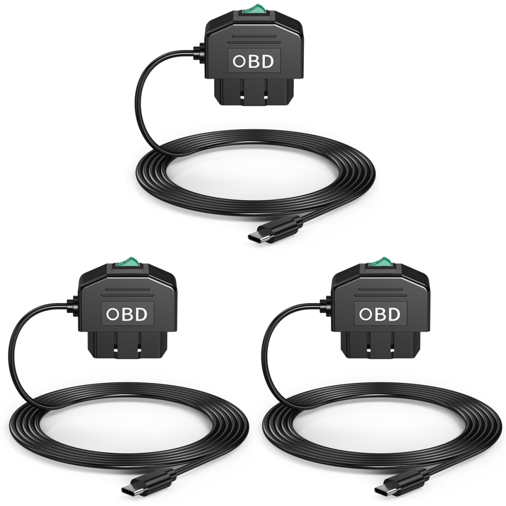 Dash Cam Obd Hardwire Kit, With Cable For Dashcam 12-24V To 5V/3A 4851999530292