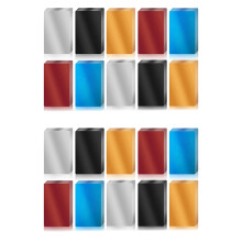 100 stuks metalen graveerplaatjes kleurrijke aluminium plaat 86x54x0,2 mm