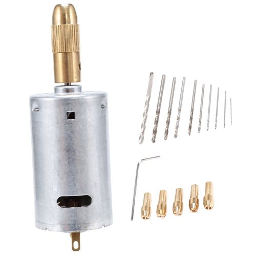 Mini elektrische handboorset DC 12V motor 2