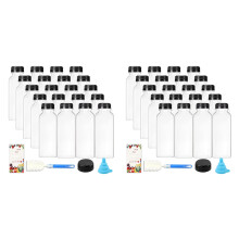 12oz Empty Plastic Juice Bottles with Caps,Reusable Water