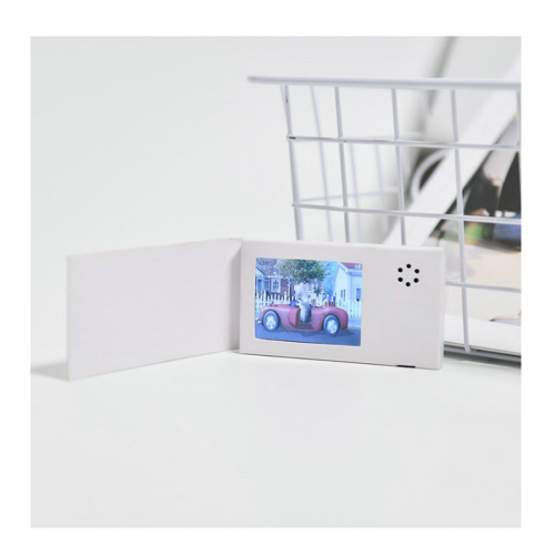 2.4inch Birthday White Video Book Card 2