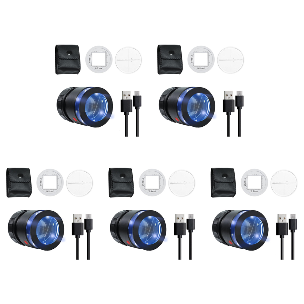 Tlily Loupe Magnifier 10X,Rechargeable Jewelers Magnifying Glass