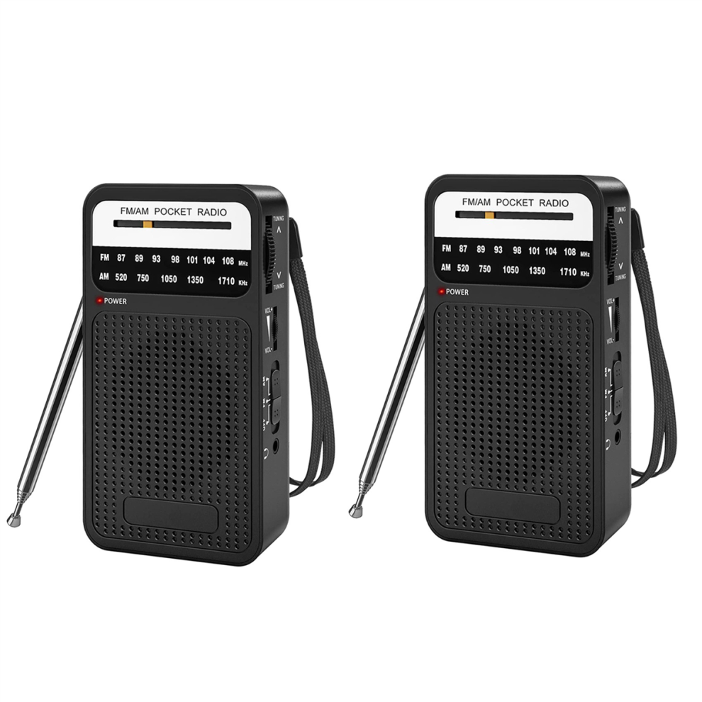 Am Fm Pocket Radio, Transistor Radio With Loudspeaker, Headphone Jack 4851999532289