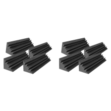 4 stuks studio akoestisch geluiddempend schuim, geluidspanelen wiggen, 12 x 12 x 48 cm