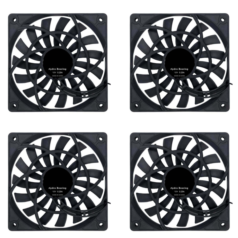 Photos - Computer Cooling Mute 120mm 12cm PWM Cooling Fan Slim 12mm,New 120X120X12mm DC 12V
