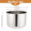 Stainless Steel Rice Cooker Inner Pot 5L,with Scale 3