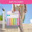 5 Pack Scrapbook Paper Organizer, Pink Expanding 5