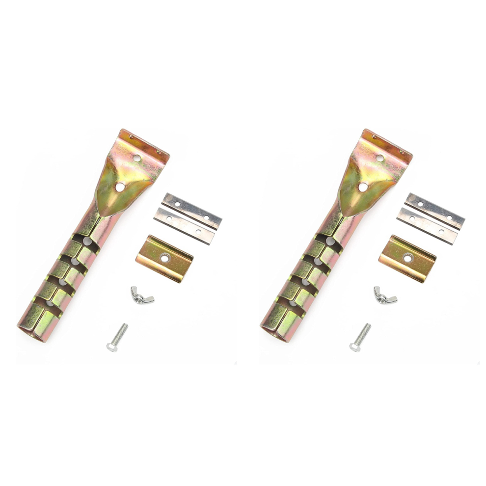 Paint Scraper With 2Pcs Double-Sided Blades For Removing Grout, 4851999536737